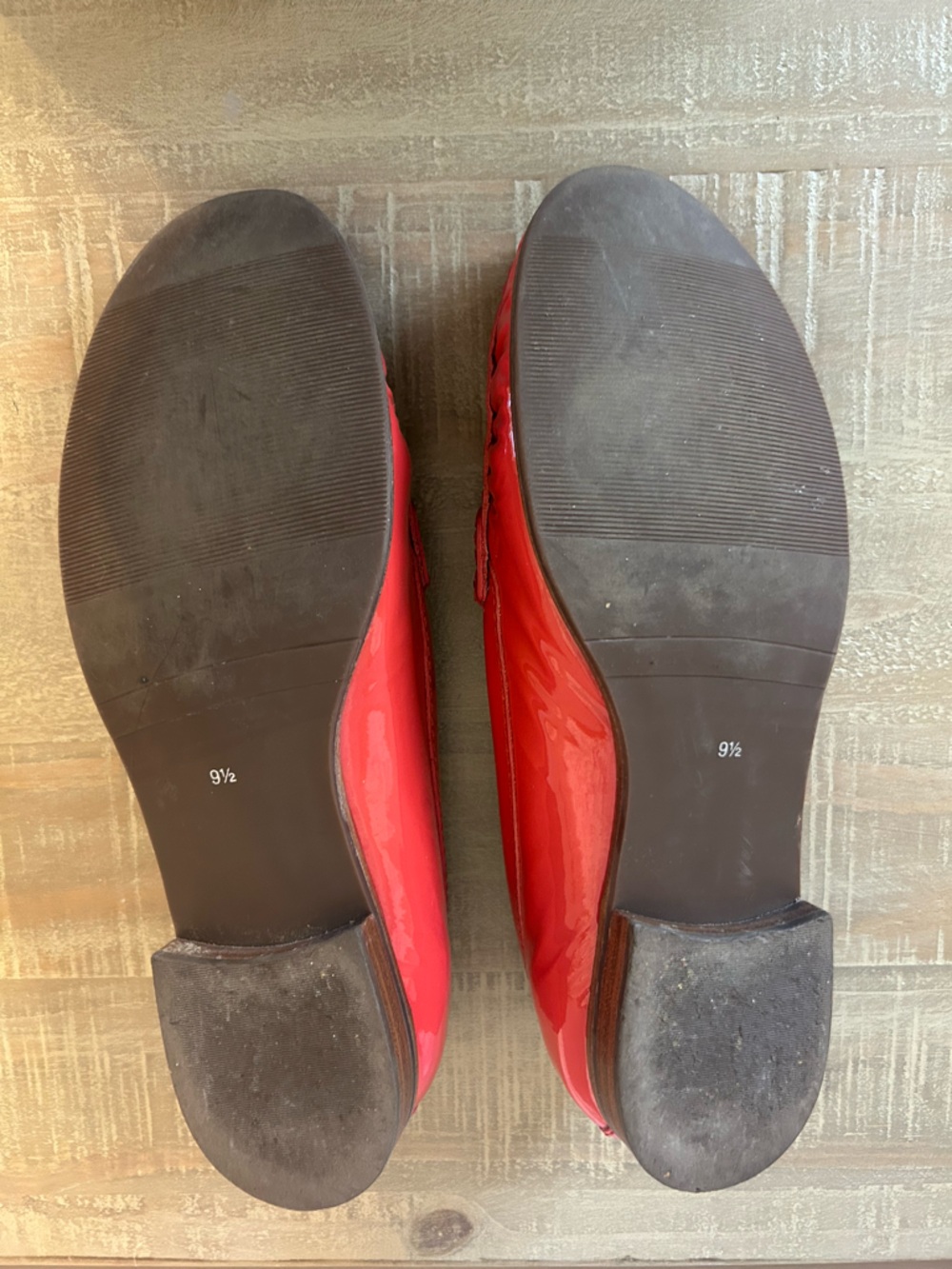 Marc Joseph New York East Village Red Patent Leather Penny Loafers, Size 9.5 - Picture 12 of 12
